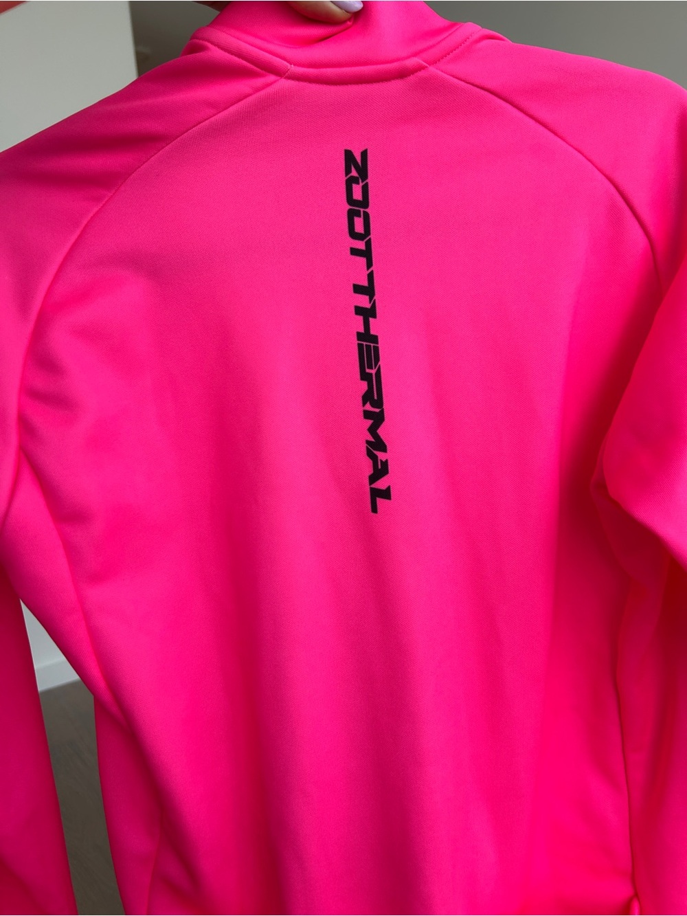 NWT Zoot Women's Ltd Cycle Thermal Jersey - Hi Viz Pink - Picture 4 of 5